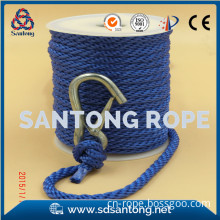solid braided anchor line rope for marine boat